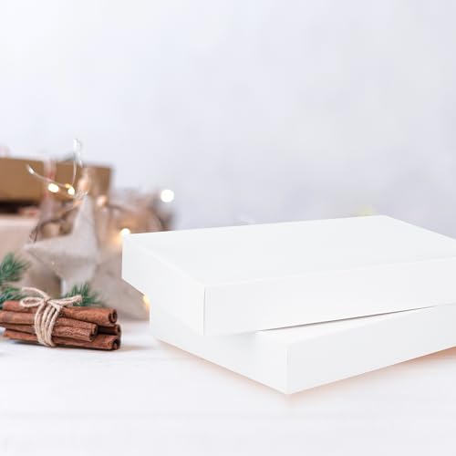 Rsgift White Gift Boxes, 3 Sizes Small Gift Boxes for Men Clothes, Women Apparel, Christmas and Birthdays Wedding, Graduation Packaging, Assorted Sizes(4 Boxes 11", 4 Boxes 14", 4 Boxes 16") - Image 5