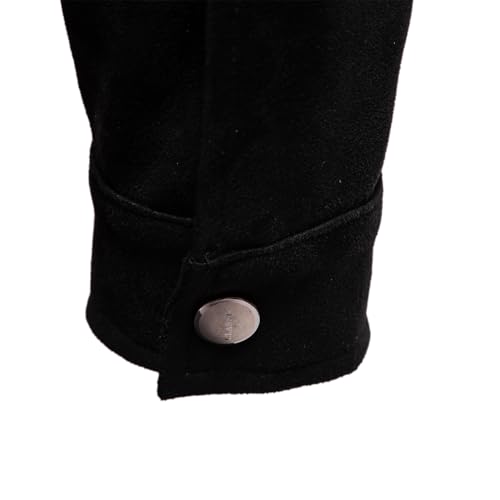 Image of Classic Faux Suede Leather Jacket Men Turn Down Collar Lightweight Suede Men's Jackets