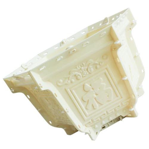 SEWACC Plastic Flower Pot Mold Hexagonal Bonsai Epoxy Casting Mould Large Succulent Planter Mold for Resin Cement Polymer Clay Plaster