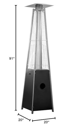 Golden Flame HLDS01-GTPC Hiland Hldso1-Gtpc 91-Inch Tall Quartz Glass Tube Heater thumb #6