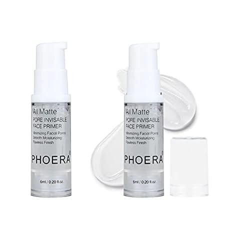 2Pcs Makeup Primer, Long Lasting Hydrating Smoothing Isolated Makeup Base Face Primer All Matte Invisible Pores Moisturizing Face Foundation Primer Cover