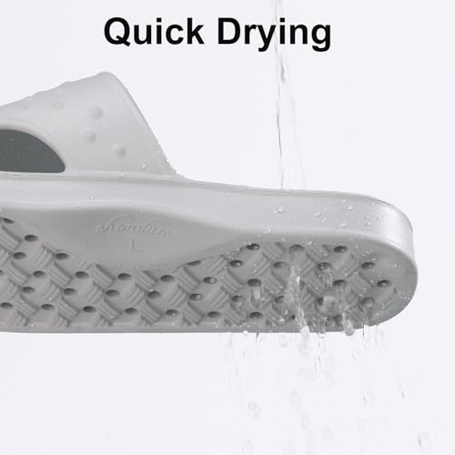 Image of shevalues Shower Shoes for Women Men with Arch Support Quick Drying Pool Slides Lightweight Beach Sandals with Drain Holes