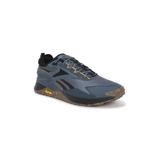 Reebok Unisex's Nano X3 Adventure Sneaker, Hoops Blue F23 Core Black Court Brown F23 R, 11 US Women/10.5 US Men