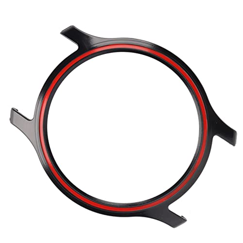 Funda de Reloj Inteligente para Haylou RS3 LS04, Funda Protectora de Reloj con Sello Impermeable, Cubierta Completa Delgada Sensible Al Tacto para Haylou RS3 LS04 (Negro Rojo)