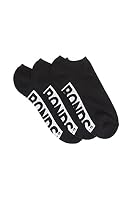 Bonds Mens Logo No Show Socks, Black (3 Pack), 11+