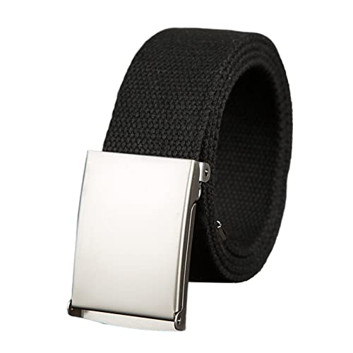 Ceinture tressée décorative tendance pour homme et femme - Fermeture en métal - Noir - 160 cm Cover