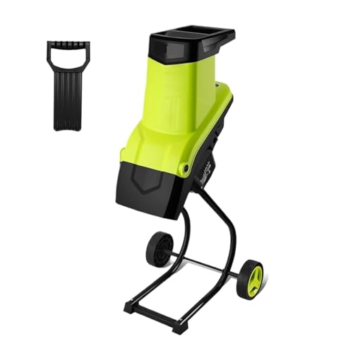 Trituradora de jardín eléctrica de 2500W contra acumulación de residuos y ramas de 45mm