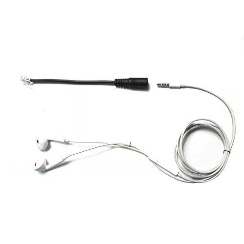 Herfair RJ9 to 3.5mm Adapter Cable 4P4C RJ9/RJ10 Male to 3.5mm Female Stereo Converter Headset Telephone Cord Audio Lead for Home Office Telephone IP Phones (Pack of 2) - Image 4