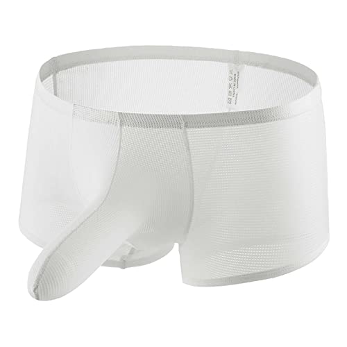 Men's Sexy Elephant Trunk Boxer Underwear Fashion Low Waist Mesh Breathable Shorts Comfortable Hip-covering Boxer