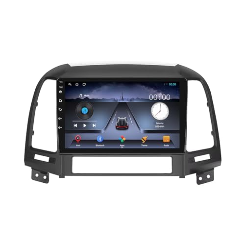 Autoradio Android 14 Hyundai Santafe écran 2Din Bluetooth GPS Wi-Fi commandes au volant - 2