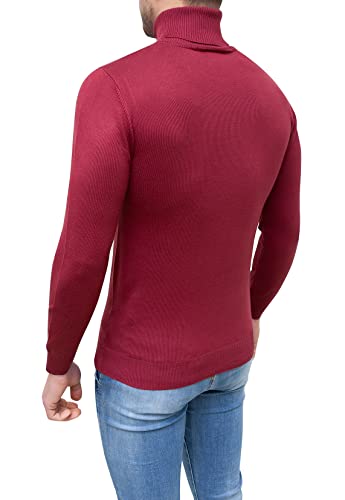 Pull dolcevita homme Evoga bordeaux XXL idéal pour vos sorties en hiver - 4