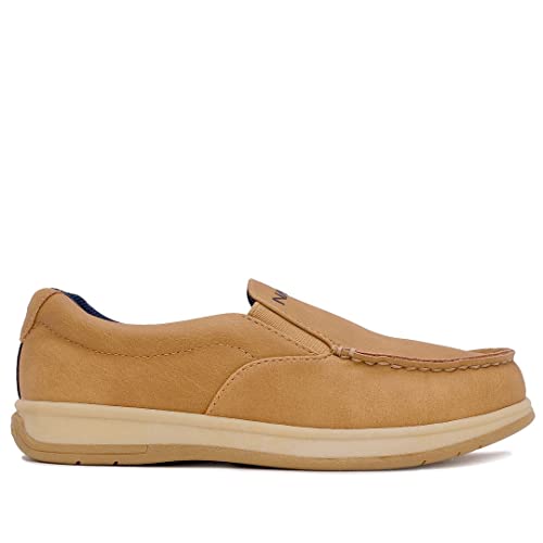 Nautica Kid's Slip-On Boat Shoe Casual Loafer Fashion Low-Top Verdigris Youth -Little Kid-Big Kid-V