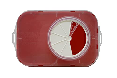 2 Gallon Size | Sharps And Biohazard Waste Disposal Container By Oakridge Products With Chimney Top Style Lid #TOP1