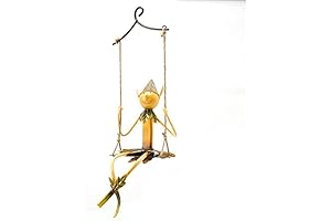 Hanging Elf On A Swing: Garden Statue of Zen