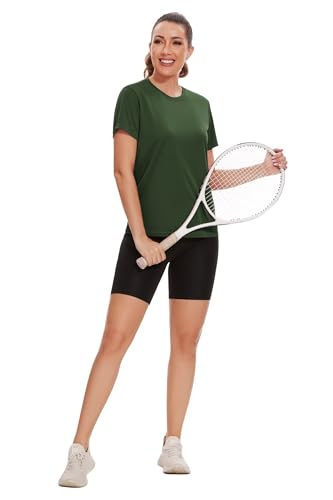 6 Pack Workout Tops for Women Short Sleeve UPF Sun Protection Athletic T Shirts Quick Dry Tennis Yoga Running Crew Neck Tee3
