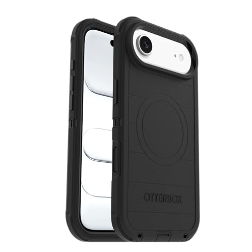 Image of OtterBox iPhone Air Defender Pro Series Case - Black - Tough, Rugged & Durable iPhone Case, Snaps on MagSafe, Multi-Layer, Impact Absorbing iPhone Case