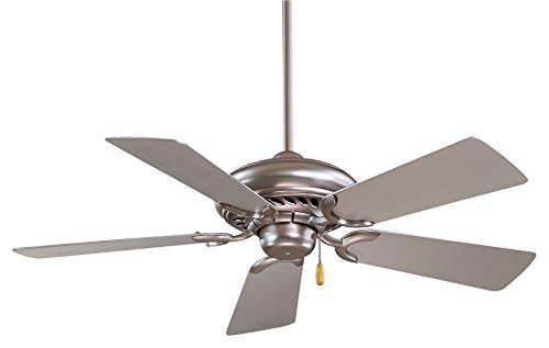 Minka-Aire F563-Bs Supra 44 Inch Pull Chain Ceiling Fan In Brushed Steel Finish #TOP23