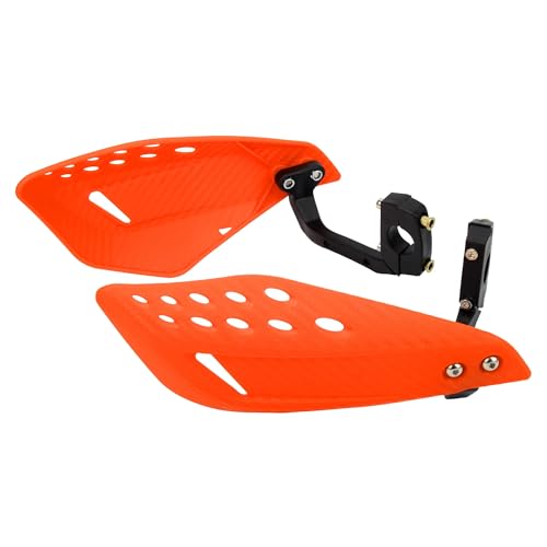 Protège-main moto universel orange équipement guidon motocross