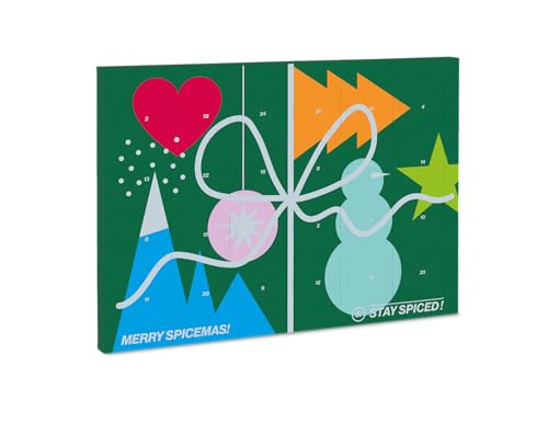 STAY SPICED! Calendario de Adviento de especias Silver Edition 2021 I 24 sorpresas picantes en latas de moda que te llevarán a un viaje de sabor muy especial.