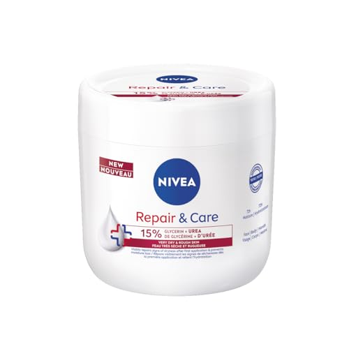 NIVEA Body Repair & Care Face, Body & Hands Cream Very Dry Skin, 400ml Jar
