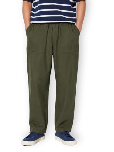 Image of Alan Jones Clothing Mens Washed Jersey Cotton Ankle Pants | Soft Stretch Jersey Cotton | Elastic Waist with Drawstring