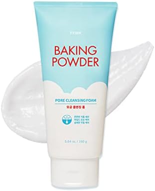 ETUDE Baking Powder Pore Cleansing Foam, Exfoliating Face Wash, 5.64Ounce