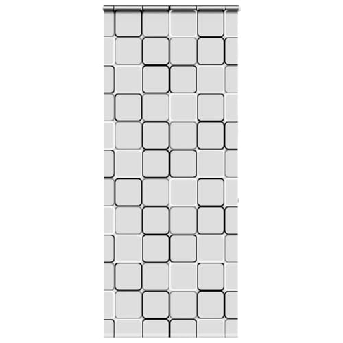 vidaXL Store Enrouleur de Douche avec Cassette Largeur du Tissu 86 cm, Store de Douche, Store Enrouleur de Rideau de Douche, Rideau Enrouleur de Douche