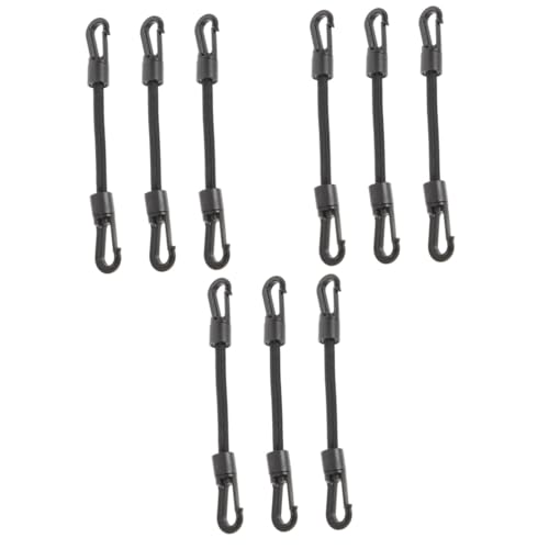 TOYANDONA 3 Series Gancho De Cuerda Elástica Gancho Portátil Correas De Cuerda Correa De Amarre Elástica Extremos Colgantes Cuerda De Unión Elástica Multiusos Exterior Grueso para 3 Piezas*3
