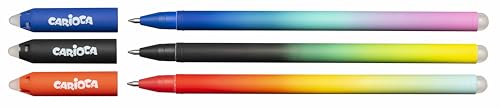 Carioca Oops Easy Penne cancellabili colori assortiti | Scatola di 6 penne cancellabili con inchiostro termosensibile | Aspetto colori sfumati | Punta Ø 0,7 mm | 6 pezzi