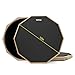 12 Inch Practice Drum Pad with Stand and Sticks, Beginner Snare Drum Pad with Drumsticks(2 pairs) and Carrying Bag, Double Sided Silent Drum Pad (Black)