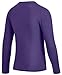 Youth Boys Compression Thermal Shirt Long Sleeve Fleece Undershirt for Boy Football Baseball Soccer Base Layer(Purple,S)