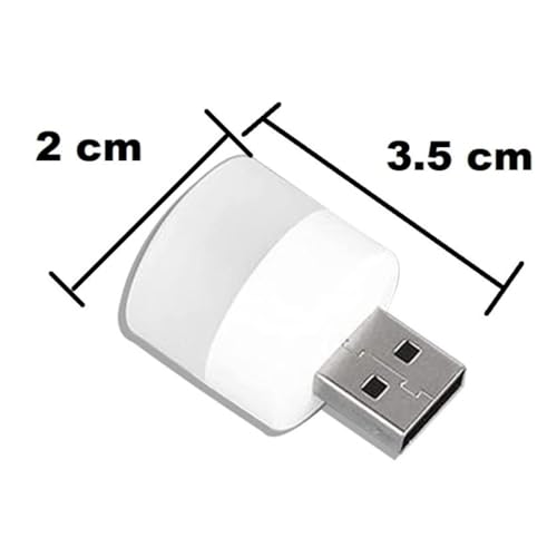 Image of Mini USB Led Light | Plug in Night Light Bulb | USB Light for Laptop | Portable USB Led Lamp | Portable Lights for Powerbank,Reading,Emergency Use (4 Pcs)