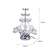 Generic 3-Tier Party Drink Fountain - 220V British Standard ABS Beverage Fountain with LED Base | Flowing Water Fall Machine for Wedding Birthday Bar Events