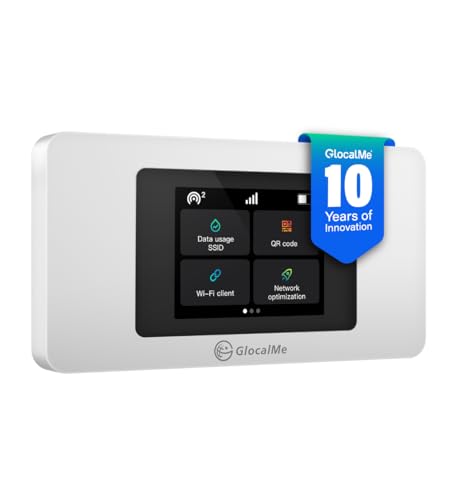 GlocalMGlocalMe 4G LTE Mobiler WLAN Routere 4G LTE Mobiler WLAN Router (U3X-White-1)