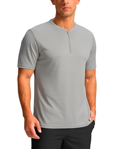 Image of G Gradual Men's Fishing Shirts with Zipper Pockets UPF 50+ Lightweight Cool Short Sleeve Button Down Shirts for Men Hiking