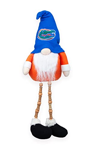 Hanna's Handiworks University of Florida Gators Plush Gnome Sitter with Beaded Dangle Legs Dorm Decoration- Ideal Gift for Students/Graduation/Alumni - Show Your NCAA SEC Team Spirit