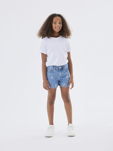 NAME IT Mädchen Nkfbella Reg Dnm Shorts 3674-be Noos, Medium Blue Denim, 152