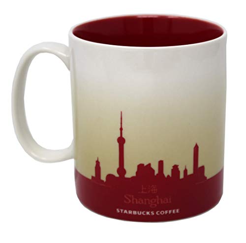 Taza cerámica Starbucks Global Icon Shanghai 16 Oz miniatura 2