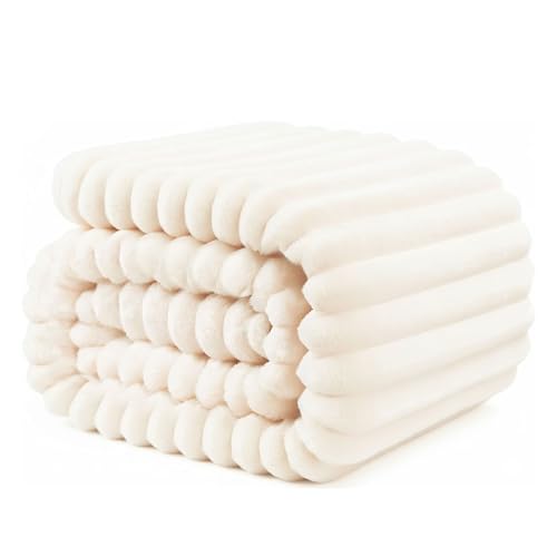 Kuscheldecke 200x230 cm - Warme Flausige Bettüberwurf Decke und Sofadecke Mama, Frauen und Freundin...