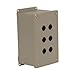 Wiegmann PBGX1 PB-Series NEMA 12 Enclosure for 22.5 mm Pushbuttons, Steel, 3" x 3" x 4"