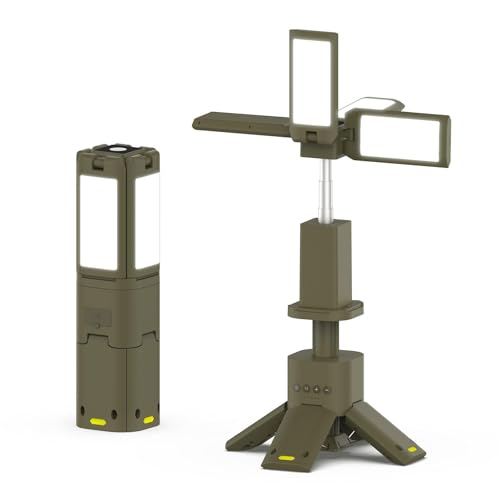 Lanterne rechargeable 1500 lumens à intensité variable et base aimantée