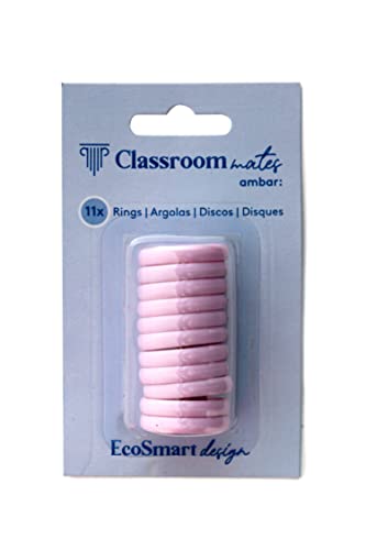 Blister 11 Discos para Cuadernos EcoSmart Rosa ClassroomMates