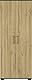Germania Aktenschrank 4250-564 GW-Profi, in Graphit/Grandson-Eiche-Nb., mit Metallgriffen, 80 x 200 x 40 cm (BxHxT)