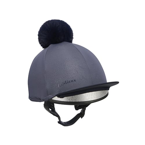 Gorro de malla de seda LeMieux Maria azul oscuro para protección ecuestre