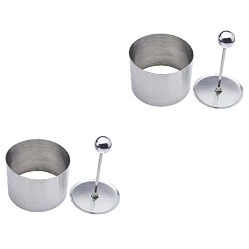 MOLUCKFU 2pcs Cooking Molds Dessert Mold Practical Cold Dish Shaper Round Kitchen Utensil Easy