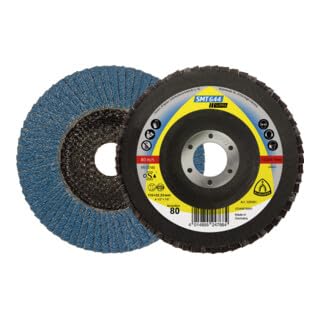 Klingspor 330005 SMT 644 SUPRA, Schleifmop Scheibe, SUPRA, Verpackungseinheit 10, 125x22,23, 80 x forma P, 10