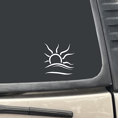Naturist Symbol White 2 Pack 2.5' x 2.5' Vinyl Transfer Decal Sticker