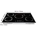 VEVOR Built-in Induction Electric Stove Top 30 Inch,5 Burners Electric Cooktop,9 Power Levels & Sensor Touch Control,Easy to Clean Ceramic Glass Surface,Child Safety Lock,240V