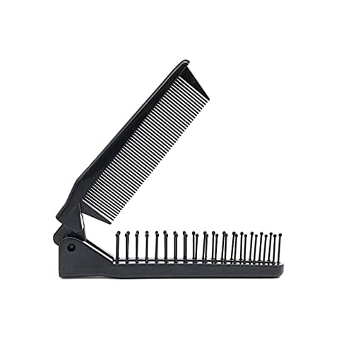 LOUISE MAELYS Portable Travel Folding Hair Brush and Comb Cover