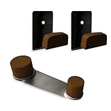  Generico Tope retenedor Adhesivo rotatorio para Puerta, Tope Adhesivo Puertas + 2 Ganchos Adhesivos para Pared, para Puerta Dormitorio, Tope y Percha Adhesivo Acero Inoxidable